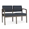 Lesro Lenox 2 Seat Tandem Seating W/ No Center Arm, 43.5 in W 24.5 in L 32 in H LS2101 - alternate 1